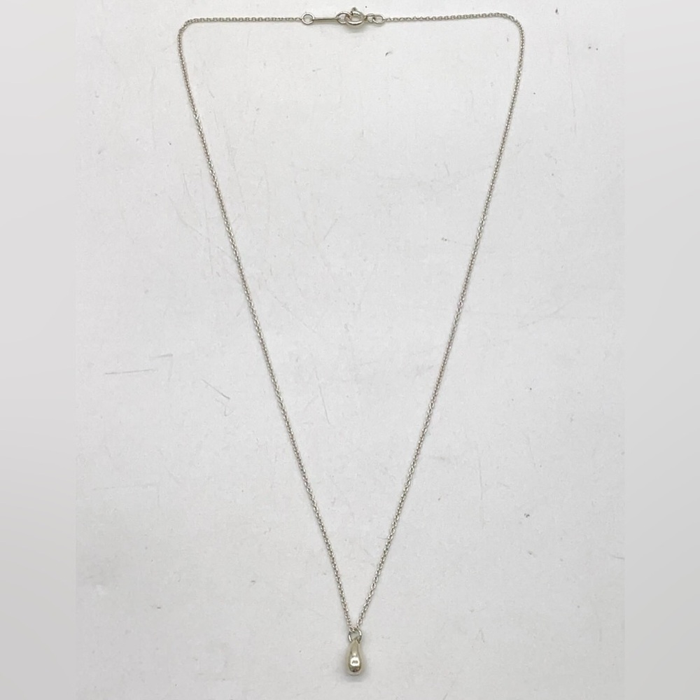 Authentic Tiffany & Co.Teardrop SV925 Pendant Necklace W/Box/Dustbag - Picture 3 of 7